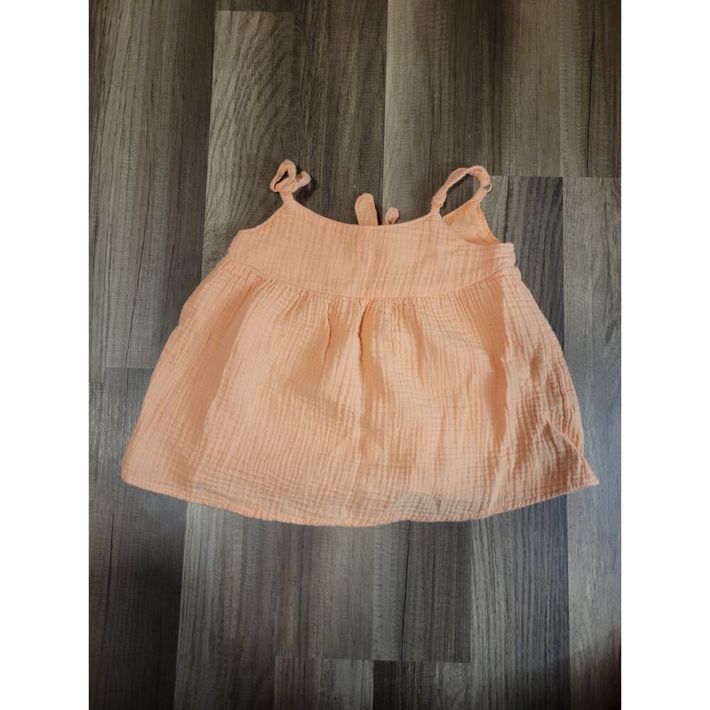 Cat & Jack Girls Peach Gauze Tank Top Size XS 4/5